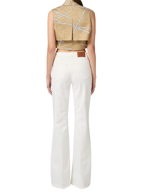 Camicia senape in cotone Elisabetta Franchi | CA12552E2BE1